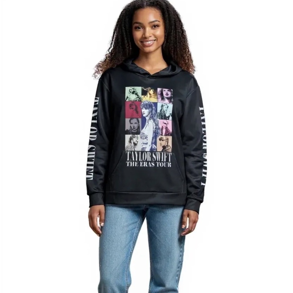 Taylor Swift THE ERAS TOUR Pullover Hoodie Black‎ - Picture 13 of 13